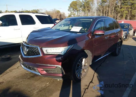 2017 Acura Mdx Technology Package z USA, uszkodzony, nr VIN 5FRYD3H5XHB004481